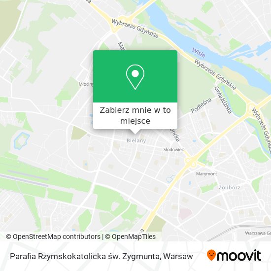 Mapa Parafia Rzymskokatolicka św. Zygmunta