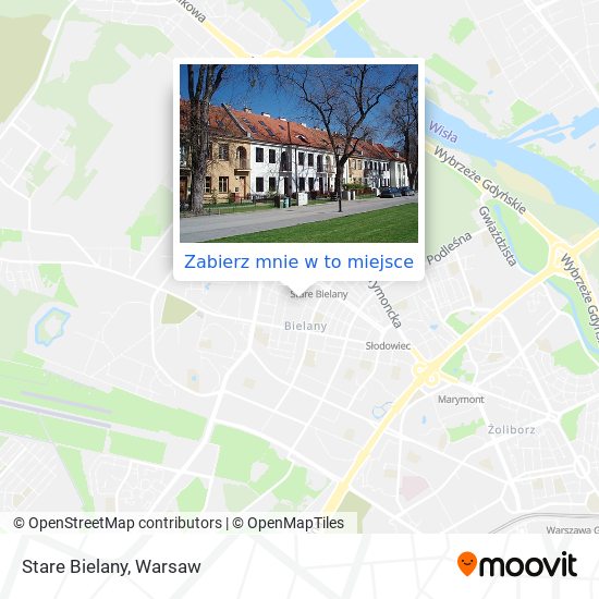 Mapa Stare Bielany