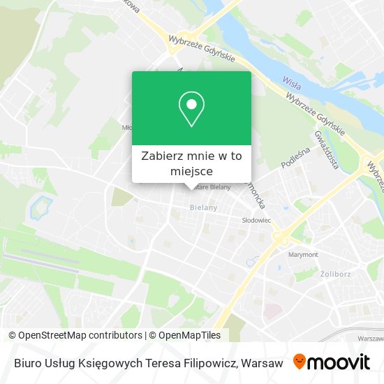 Mapa Biuro Usług Księgowych Teresa Filipowicz