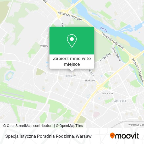 Mapa Specjalistyczna Poradnia Rodzinna