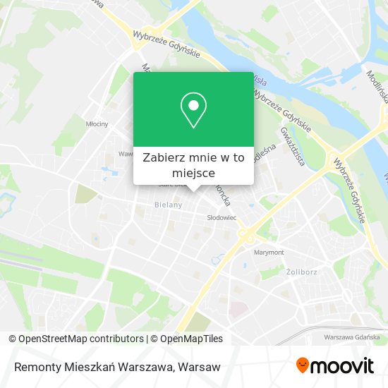 Mapa Remonty Mieszkań Warszawa