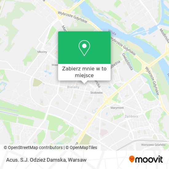 Mapa Acus. S.J. Odzież Damska