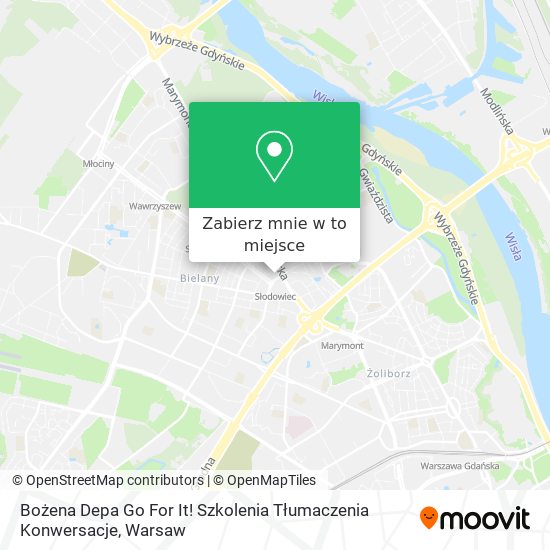 Mapa Bożena Depa Go For It! Szkolenia Tłumaczenia Konwersacje