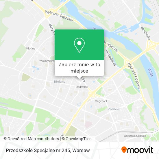 Mapa Przedszkole Specjalne nr 245