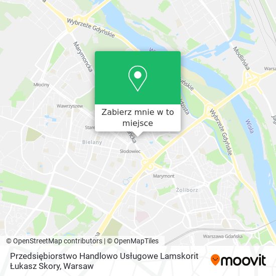 Mapa Przedsiębiorstwo Handlowo Usługowe Lamskorit Łukasz Skory