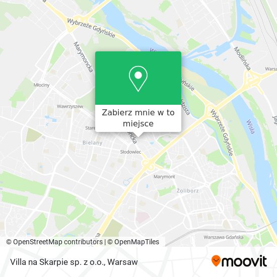 Mapa Villa na Skarpie sp. z o.o.