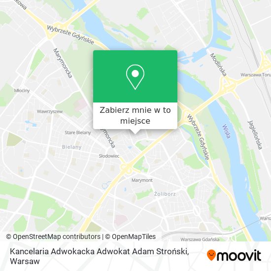 Mapa Kancelaria Adwokacka Adwokat Adam Stroński