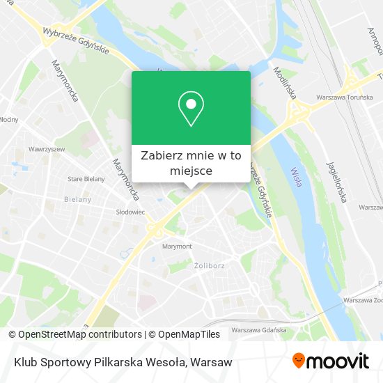 Mapa Klub Sportowy Pilkarska Wesoła