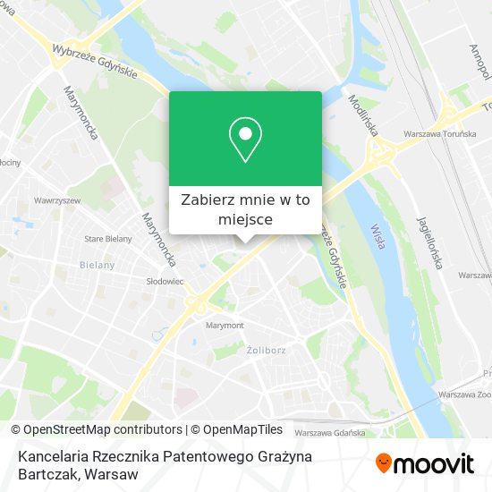 Mapa Kancelaria Rzecznika Patentowego Grażyna Bartczak