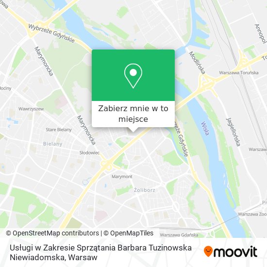 Mapa Usługi w Zakresie Sprzątania Barbara Tuzinowska Niewiadomska