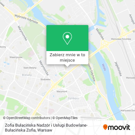 Mapa Zofia Bułacińska Nadzór i Usługi Budowlane-Bułacińska Zofia