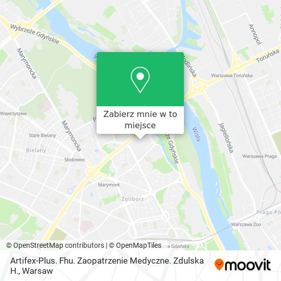 Mapa Artifex-Plus. Fhu. Zaopatrzenie Medyczne. Zdulska H.