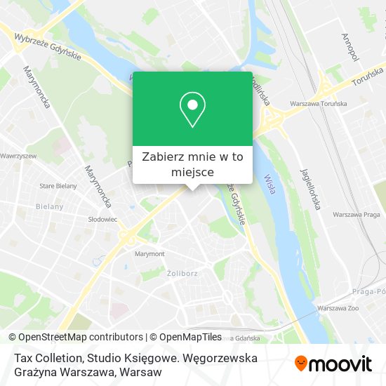 Mapa Tax Colletion, Studio Księgowe. Węgorzewska Grażyna Warszawa