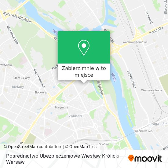 Mapa Pośrednictwo Ubezpieczeniowe Wiesław Królicki