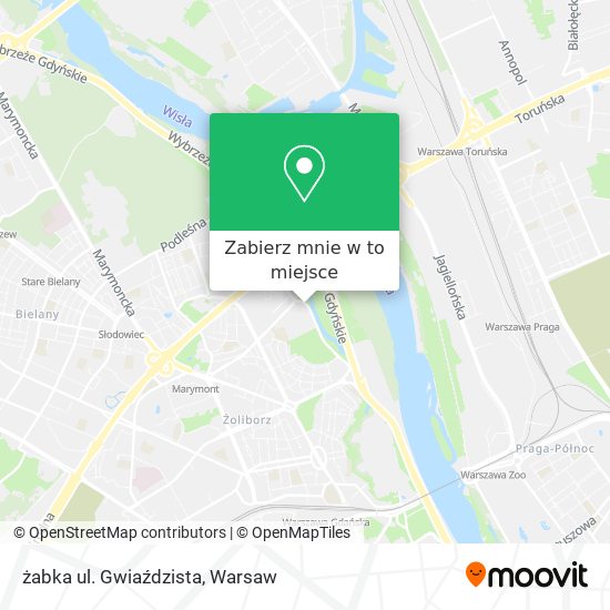 Mapa żabka ul. Gwiaździsta