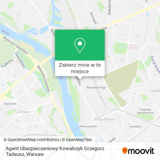 Mapa Agent Ubezpieczeniowy Kowalczyk Grzegorz Tadeusz