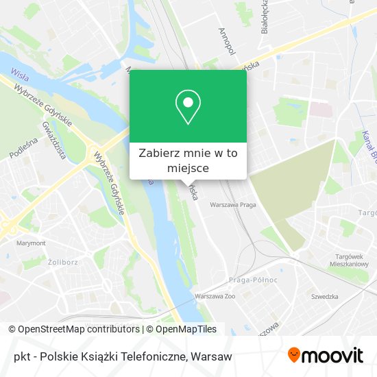 Mapa pkt - Polskie Książki Telefoniczne