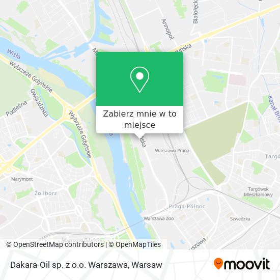 Mapa Dakara-Oil sp. z o.o. Warszawa