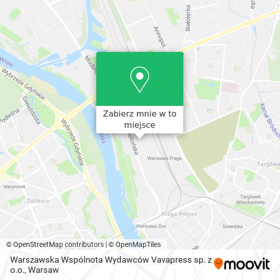 Mapa Warszawska Wspólnota Wydawców Vavapress sp. z o.o.