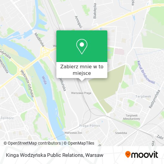 Mapa Kinga Wodzyńska Public Relations