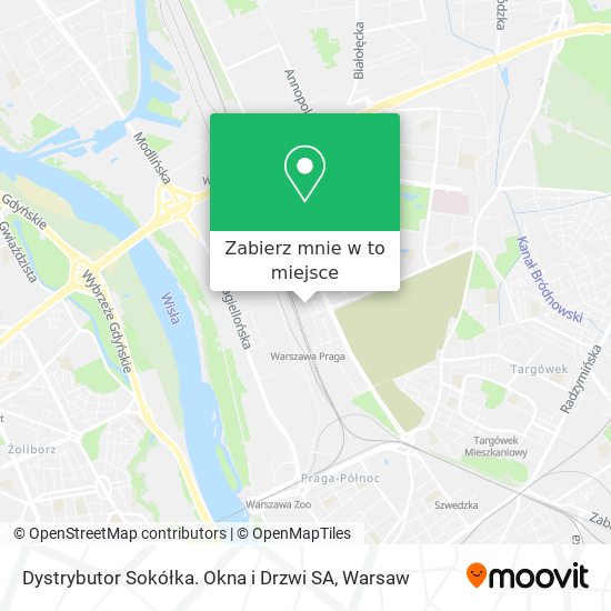 Mapa Dystrybutor Sokółka. Okna i Drzwi SA