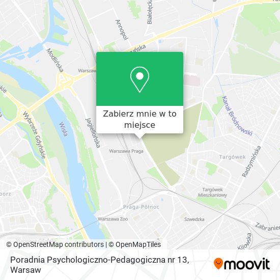 Mapa Poradnia Psychologiczno-Pedagogiczna nr 13