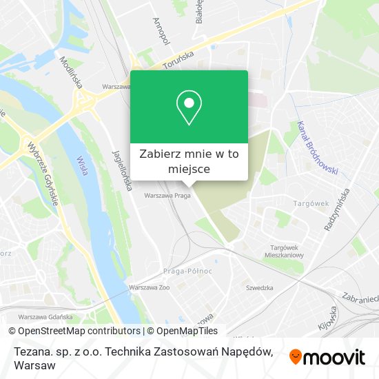 Mapa Tezana. sp. z o.o. Technika Zastosowań Napędów