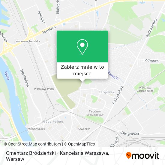 Mapa Cmentarz Bródzieński - Kancelaria Warszawa