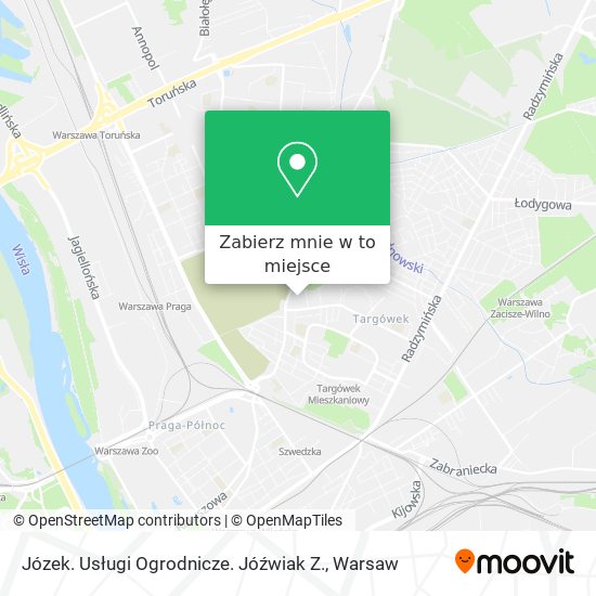 Mapa Józek. Usługi Ogrodnicze. Jóźwiak Z.