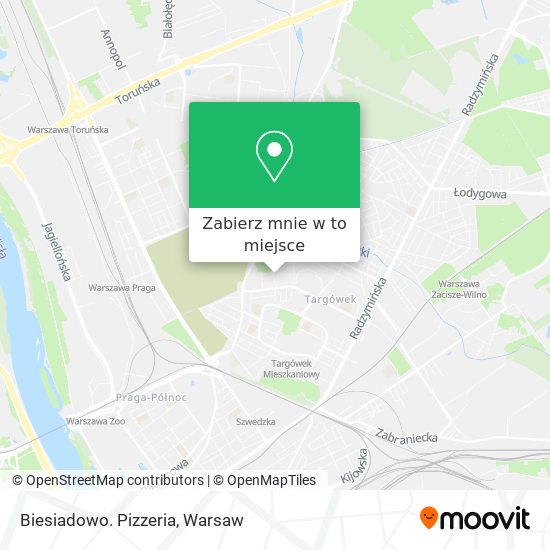 Mapa Biesiadowo. Pizzeria