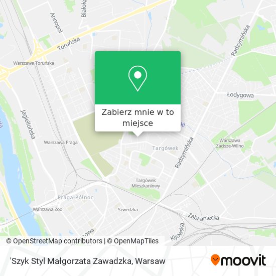 Mapa 'Szyk Styl Małgorzata Zawadzka