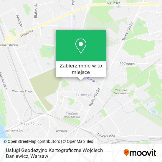 Mapa Usługi Geodezyjno Kartograficzne Wojciech Baniewicz