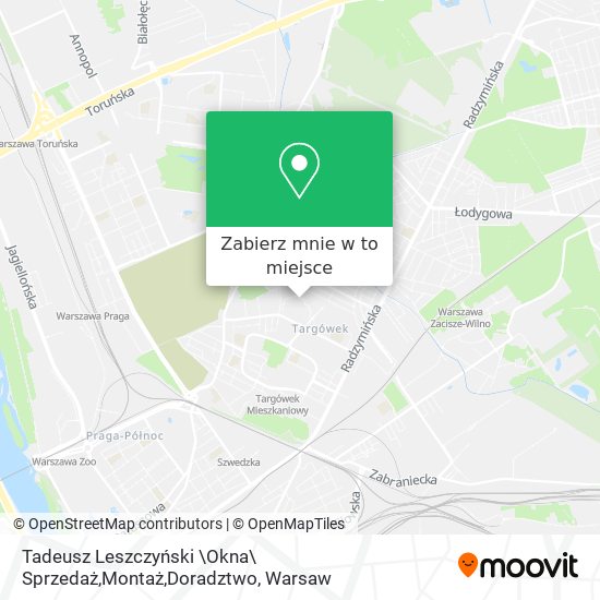 Mapa Tadeusz Leszczyński \Okna\ Sprzedaż,Montaż,Doradztwo