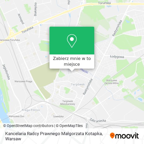 Mapa Kancelaria Radcy Prawnego Małgorzata Kotapka