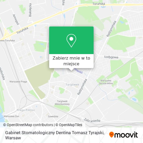 Mapa Gabinet Stomatologiczny Dentina Tomasz Tyrajski