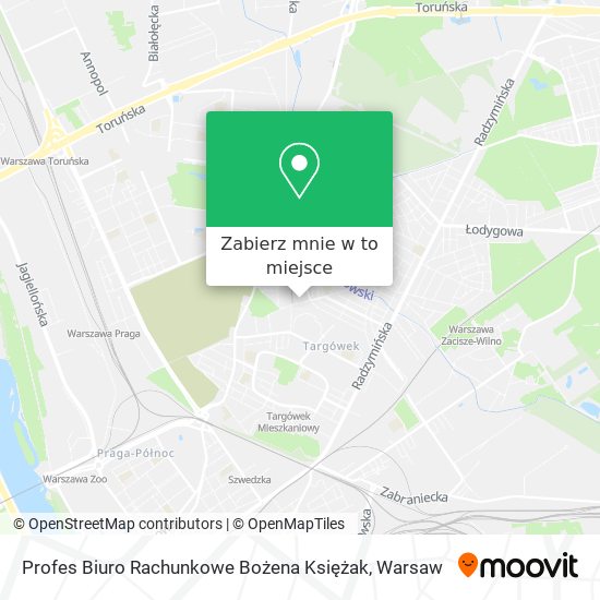 Mapa Profes Biuro Rachunkowe Bożena Księżak