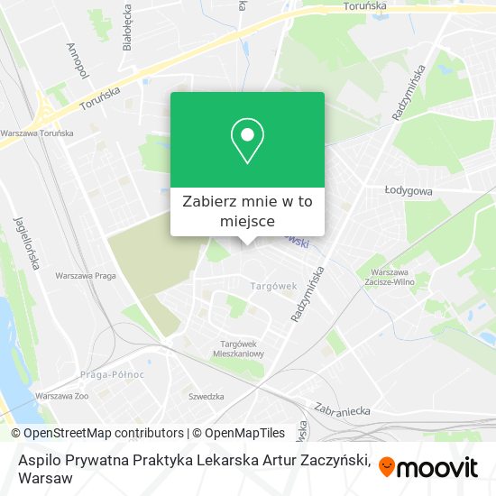 Mapa Aspilo Prywatna Praktyka Lekarska Artur Zaczyński