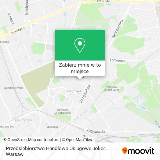 Mapa Przedsiebiorstwo Handlowo Uslugowe Joker