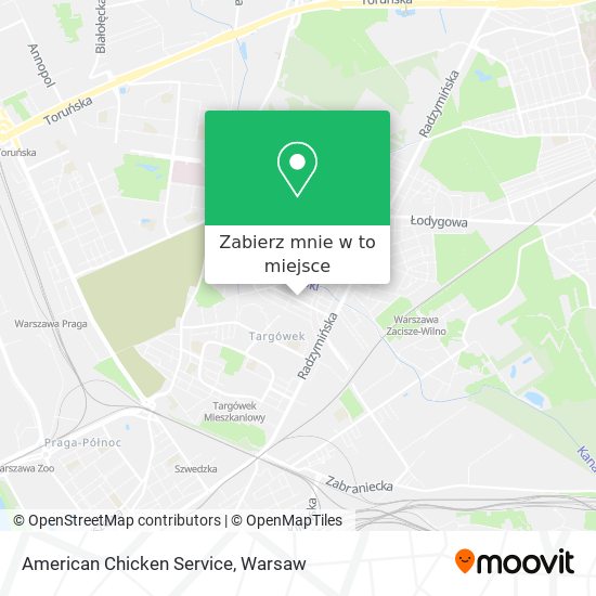 Mapa American Chicken Service