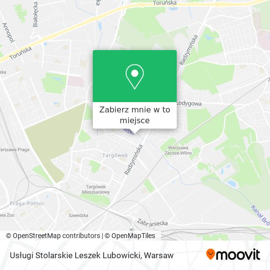 Mapa Usługi Stolarskie Leszek Lubowicki