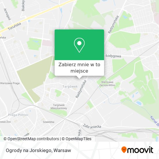 Mapa Ogrody na Jorskiego