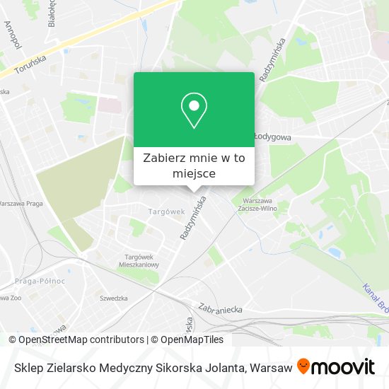 Mapa Sklep Zielarsko Medyczny Sikorska Jolanta