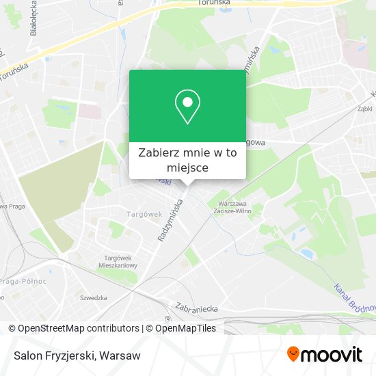 Mapa Salon Fryzjerski