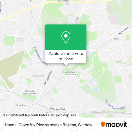 Mapa Handel Obwoźny Pieczarowska Bożena