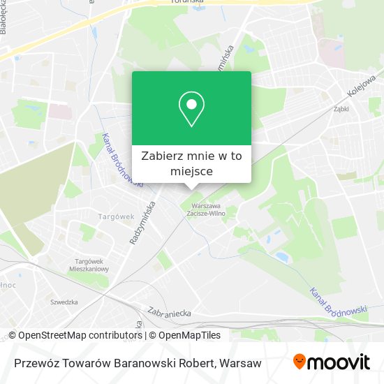 Mapa Przewóz Towarów Baranowski Robert