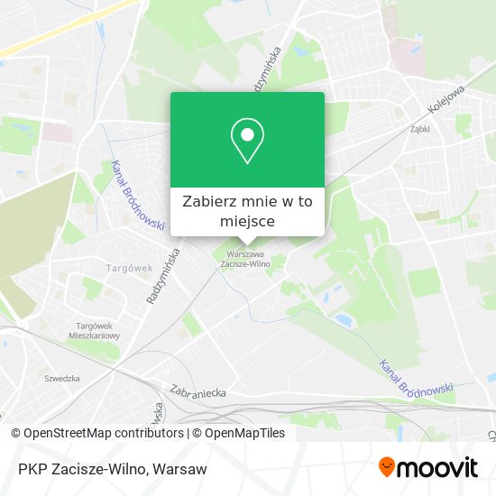 Mapa PKP Zacisze-Wilno