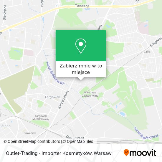 Mapa Outlet-Trading - Importer Kosmetyków