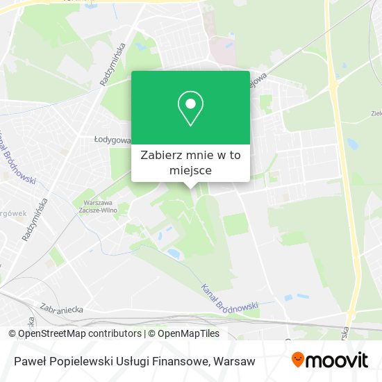 Mapa Paweł Popielewski Usługi Finansowe