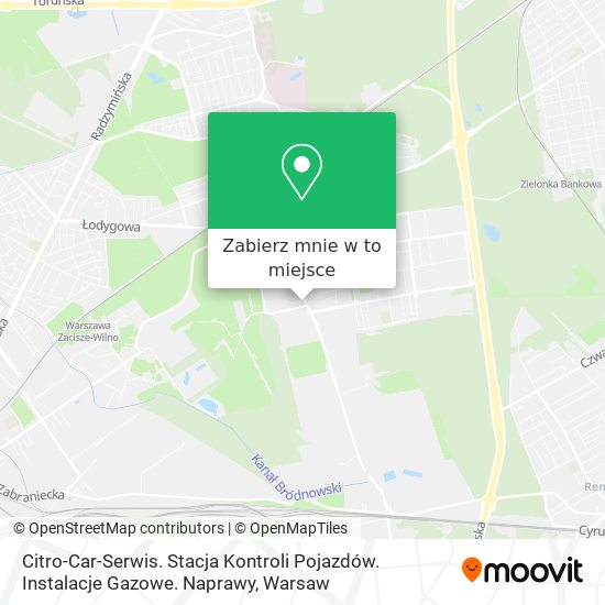 Mapa Citro-Car-Serwis. Stacja Kontroli Pojazdów. Instalacje Gazowe. Naprawy