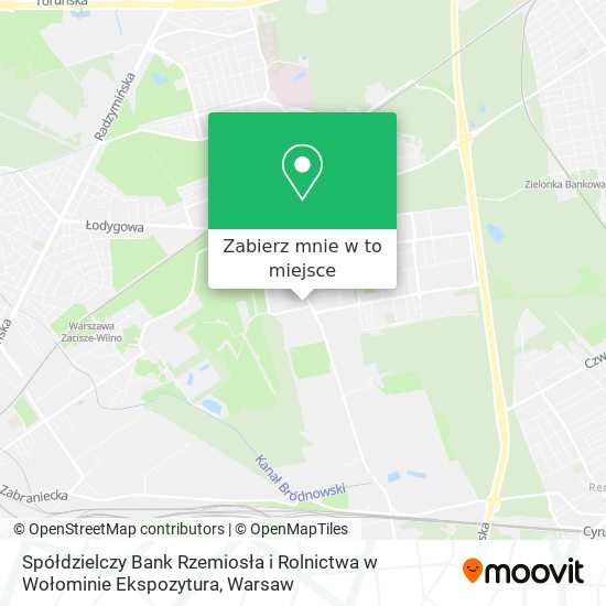 Mapa Spółdzielczy Bank Rzemiosła i Rolnictwa w Wołominie Ekspozytura